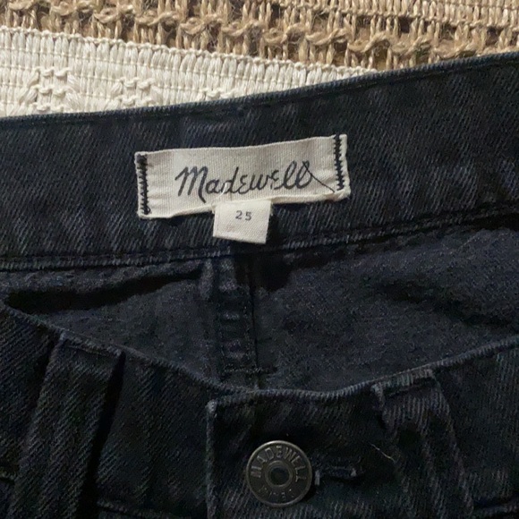 NWT Madewell Black Denim Mini size 25 - Picture 3 of 3